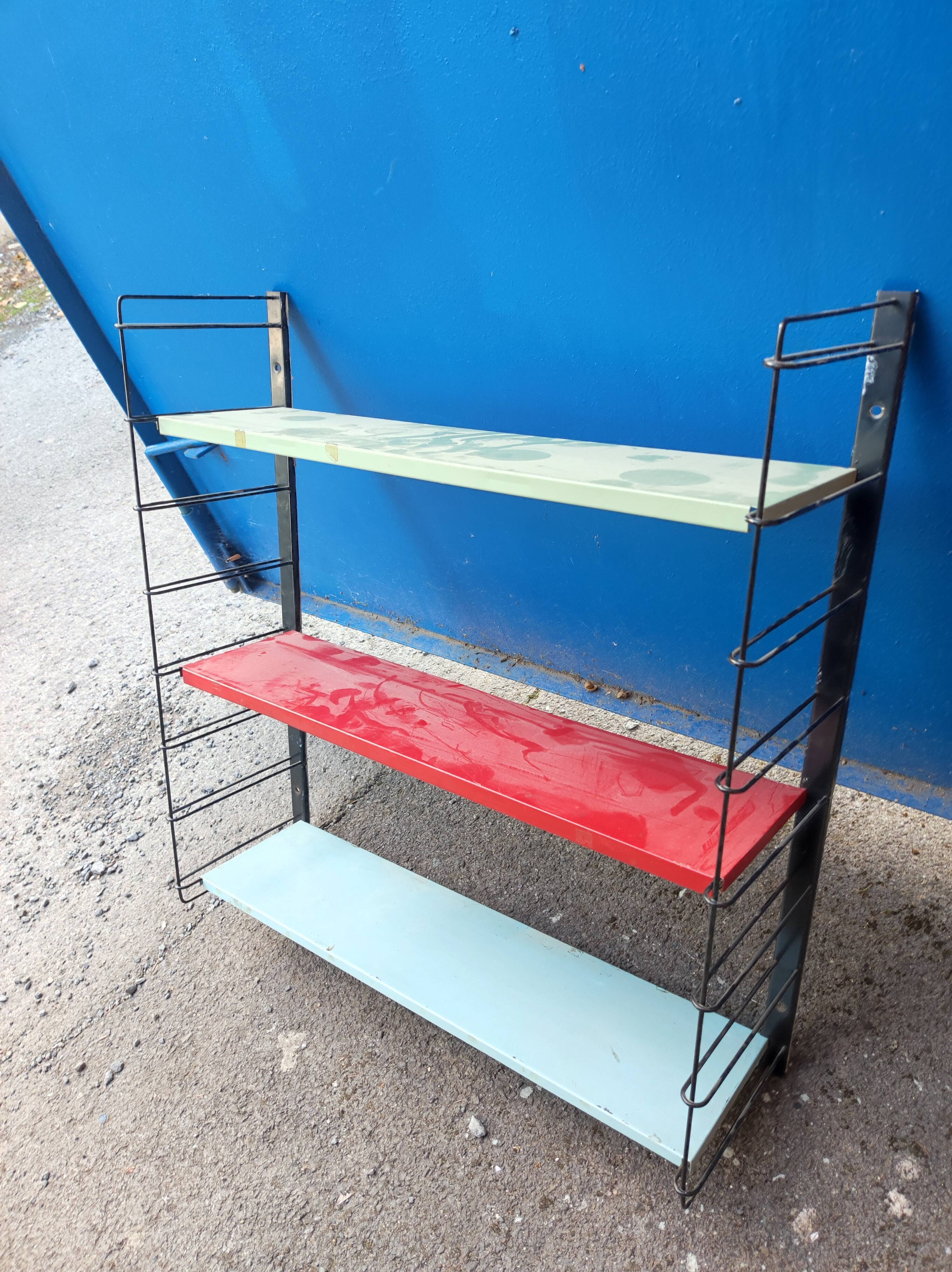 Vintage Tomado Holland Library Wall Shelf