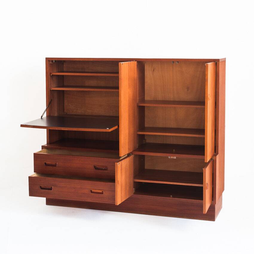 Scandinavian style teak sideboard. Vintage. France, 1960s
