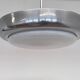 Big chrome milk glass Bauhaus pendant / lamp - 1930s