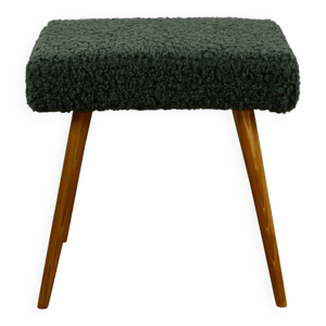 Tabouret haut en bouclette - verte