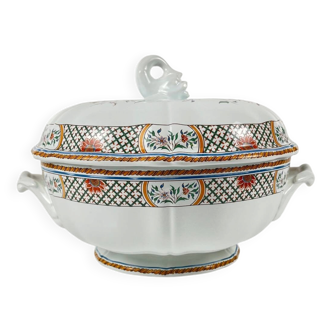 Gien soup tureen model Rouen Sainfoin, 1990, limited edition 693/1500
