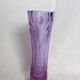 Violet mauve cut crystal soliflore vase, Cristal d’Arques