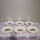 6 assiettes plates Gien Marly "animaux des forêts"