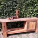 Workshop workbench L261xD50xH80,5cm old beech