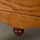 Art Deco Amsterdam School Nightstands oak wood and glass, 1930s Netherlands