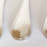 Dessert spoons, silver teaspoons
