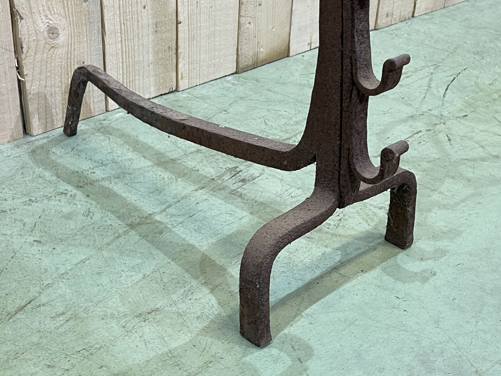 Landier XVIIIème in wrought iron