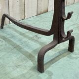 Landier XVIIIème in wrought iron