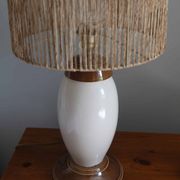 Lampe à poser en céramique craquelée, années 80