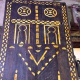 Berber heritage: ancient door decorated with camel bones