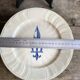 Set of 5 antique Gien plates – Fleur de Lys pattern – Ironstone