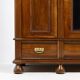 Art Nouveau wardrobe in walnut and pine - 1900-1915