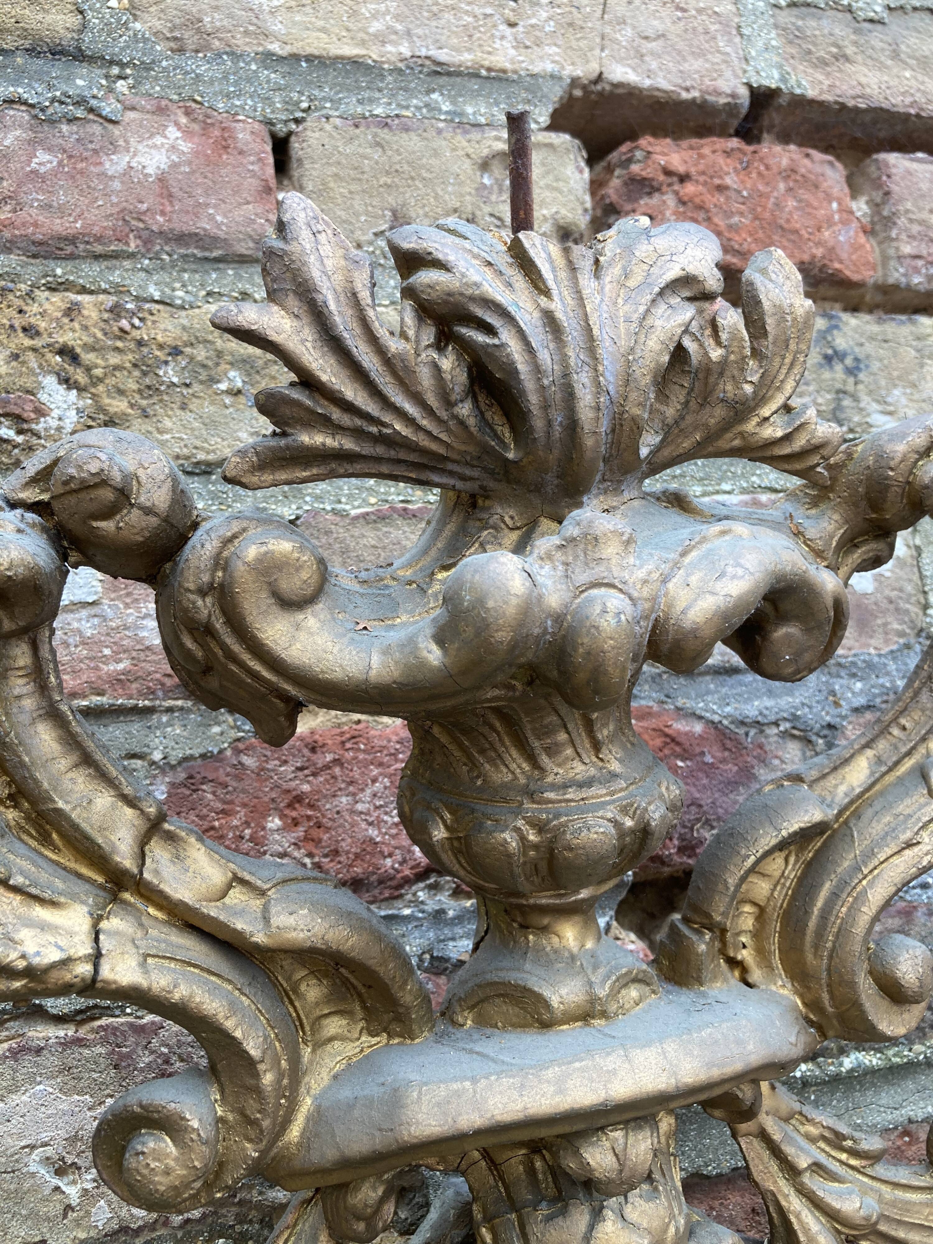 Old mirror rocaille style 178 x 96cm