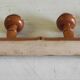 Solid wood coat rack turned in a bamboo style - mid 20th century.
