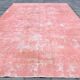 Dusty Pink Decorative Vintage Rug For Living Room, 210x325 Cm