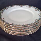 Limoges porcelain dessert service for 12 people, Jean Boyer and Nardon Lafarge (1920 - 1934)