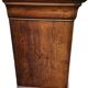 Flamed Mahogany Commode with Veined Black Marble Top