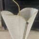 Metal umbrella stand with rigitulle and brass from the 1950s.