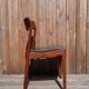 Set of 4 Scandinavian teak chairs and sky seats