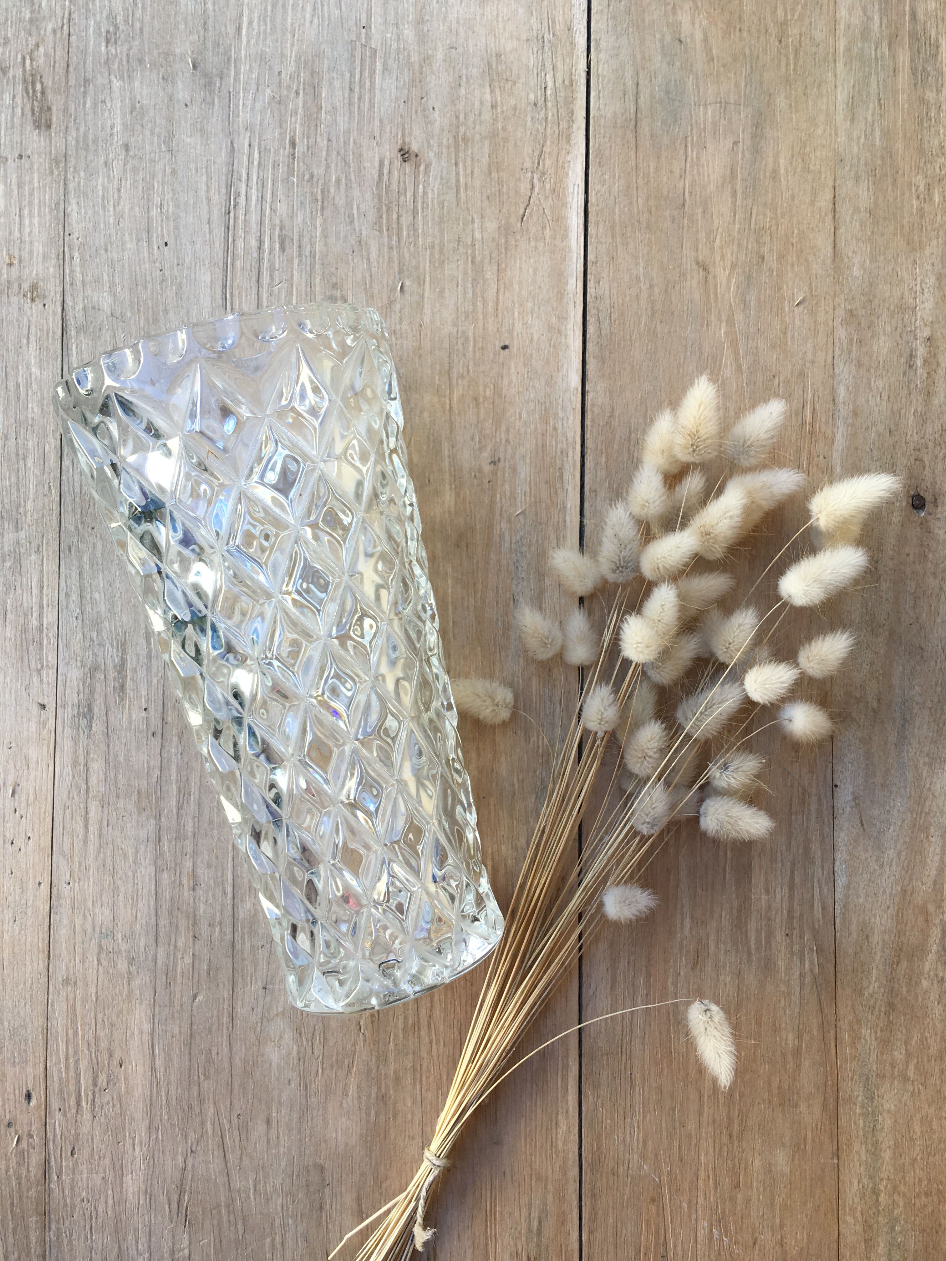 Vase vintage "diamant"