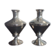 Pair of antique vases in mercurized eglomerized glass
