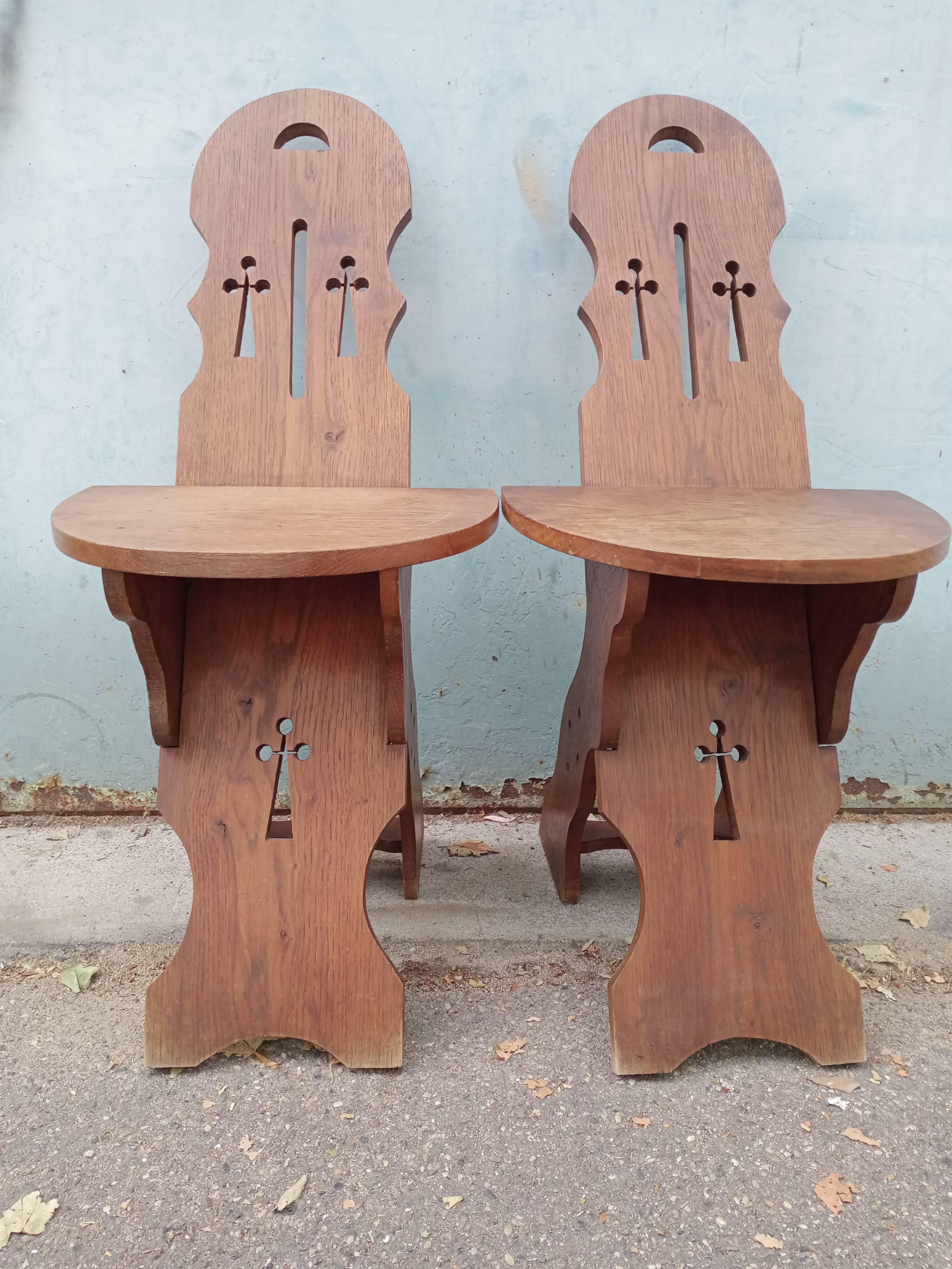 Paire de chaises d'appoint "campagne"