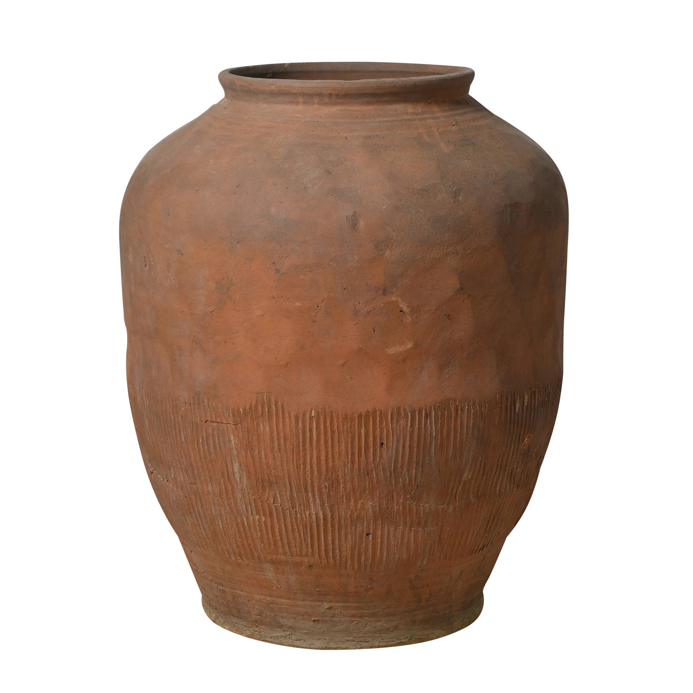 Shantou – Grand pot ancien chinois en terre cuite n°6