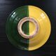 Plat creux bicolore jaune et vert
