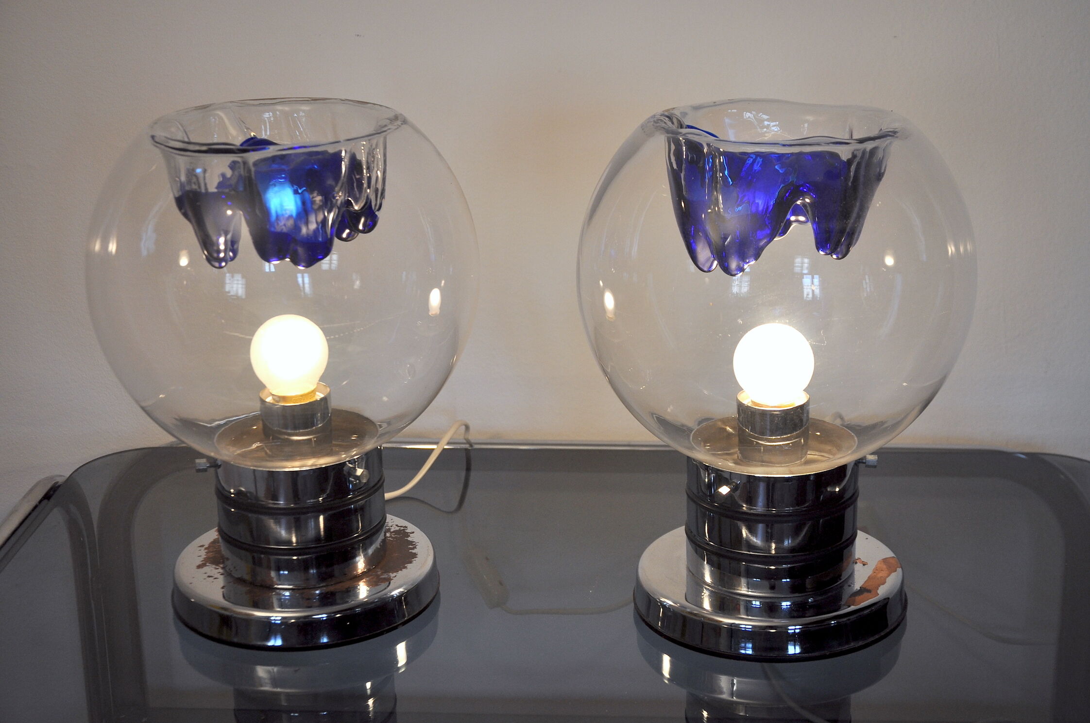 Paire de lampes Toni Zuccheri pour VeArt 1960