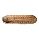 Braided wicker banneton bread basket