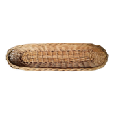 Braided wicker banneton bread basket