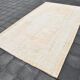Pale Blush Vintage Area Rug, 182x304 Cm Faded Wool Carpet, 182x304 Cm