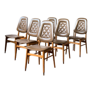 Ensemble de 6 chaises, - modern