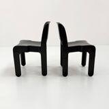 Chaise Universale noire modèle 4867 par Joe Colombo pour Kartell, 1970