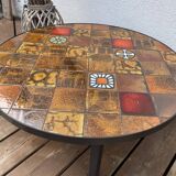 Ceramic coffee table by Jean Gregorieff