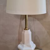cracked porcelain lamp and golden foot deluxe style 1970 a 90 , the rock,70x34