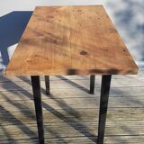 Table pine two-tone black 4 people