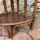 Vintage rattan corner shelf