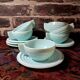 Set of 6 art deco coffee cups
