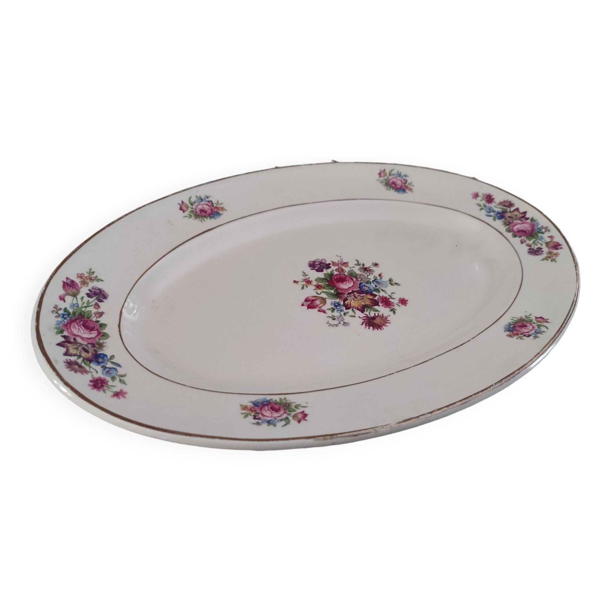 Sarreguemines oval dish, Guy model