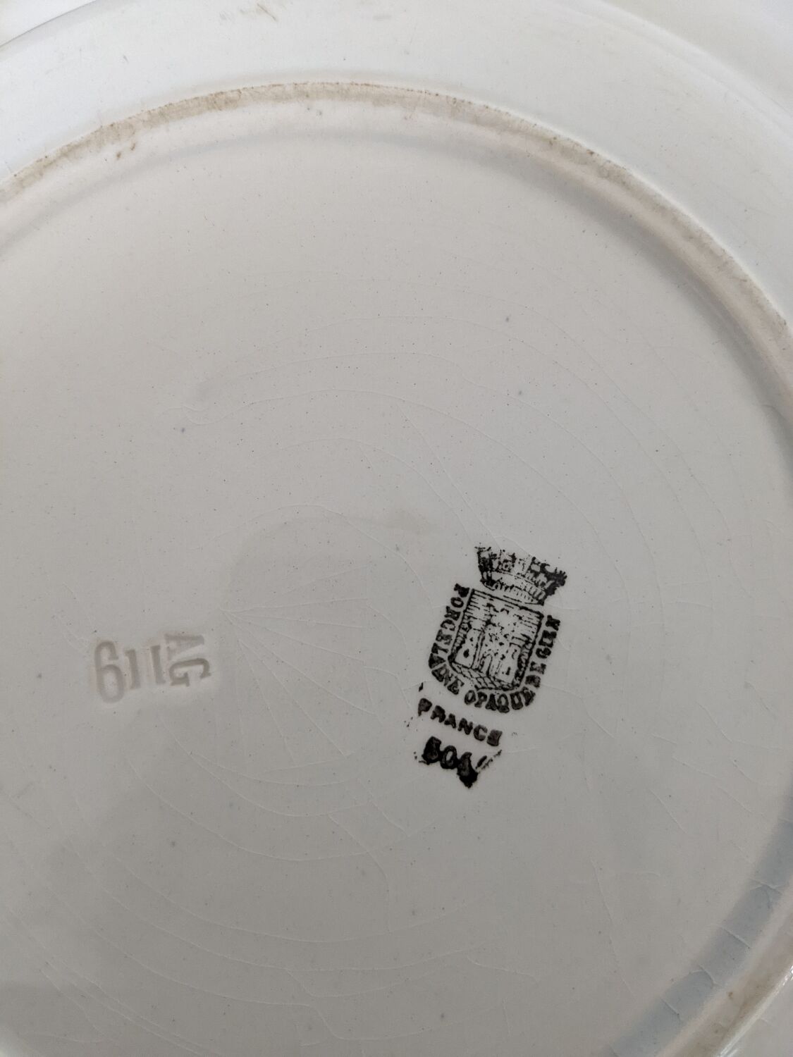 Hollow dish Gien porcelain