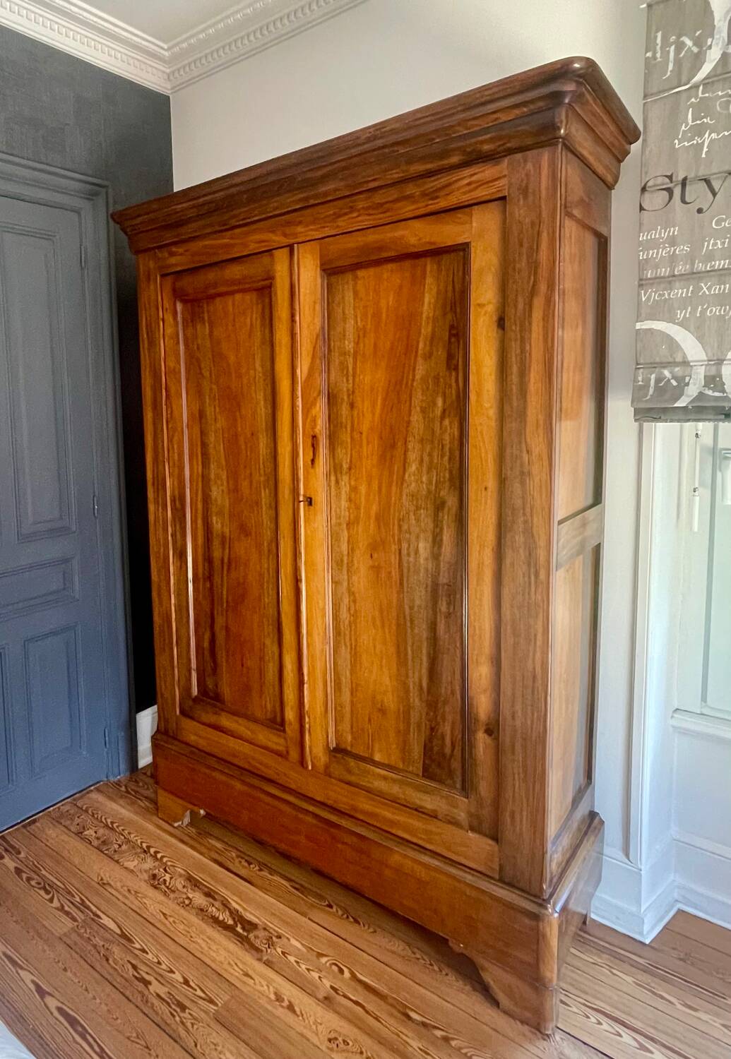 Louis Philippe walnut wardrobe
