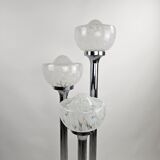 Italian floor lamp with 3 glass bowls