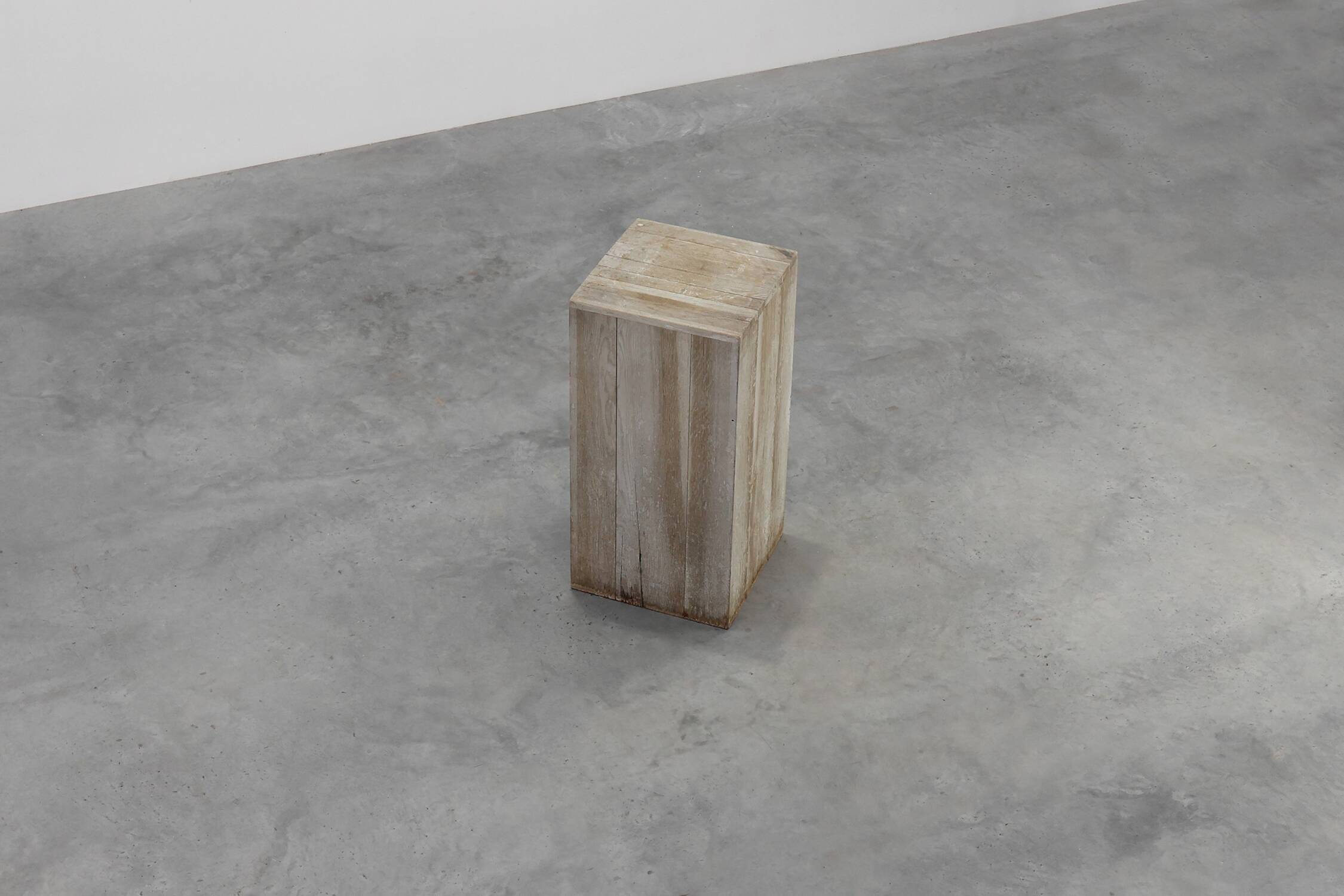 Late 20th century Modern solid oak wood pedestal, Belgium