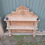 Antique carved wooden shelf
