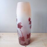 Legras vase ruby series Clisson model
