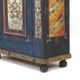 Cabinet de mariée en folk art peint antique de ferme rustique 1863