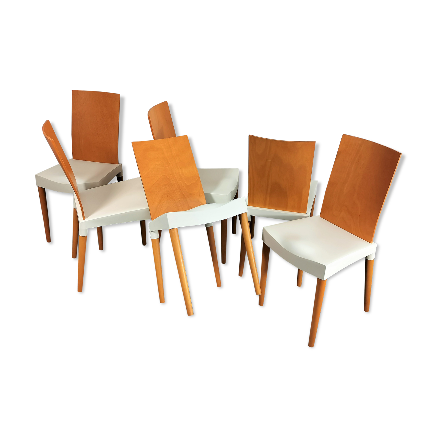 Set of 4 Miss Trip chairs by Philippe Starck for Kartell 1990