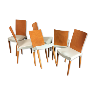 Set of 4 Miss Trip chairs by Philippe Starck for Kartell 1990