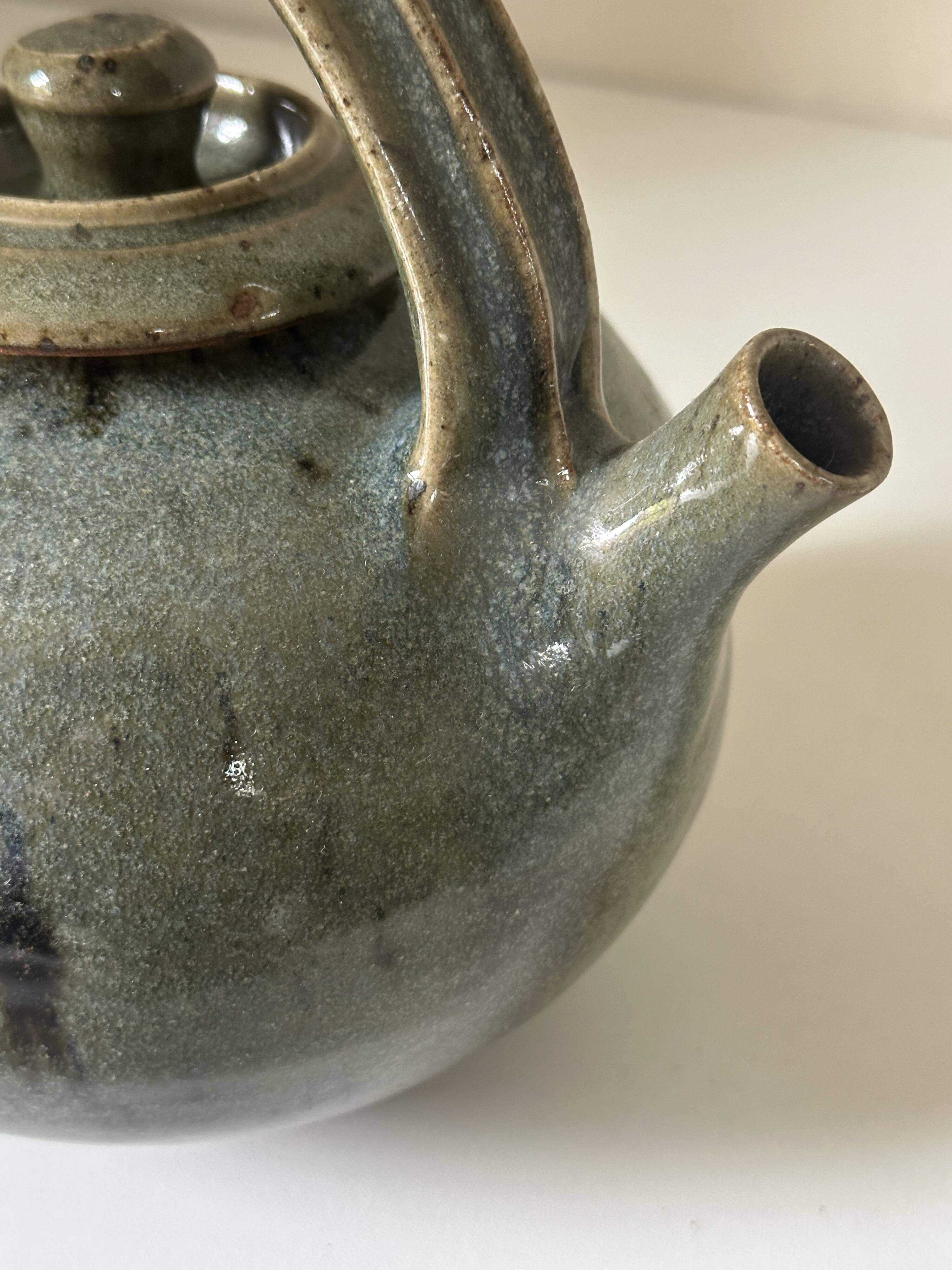 Vintage Gustave Tiffoche ceramic tea set from the 60s